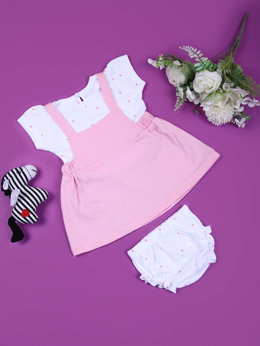 gilrs printed round neck frock with bloomer - 21784515 -  Standard Image - 1