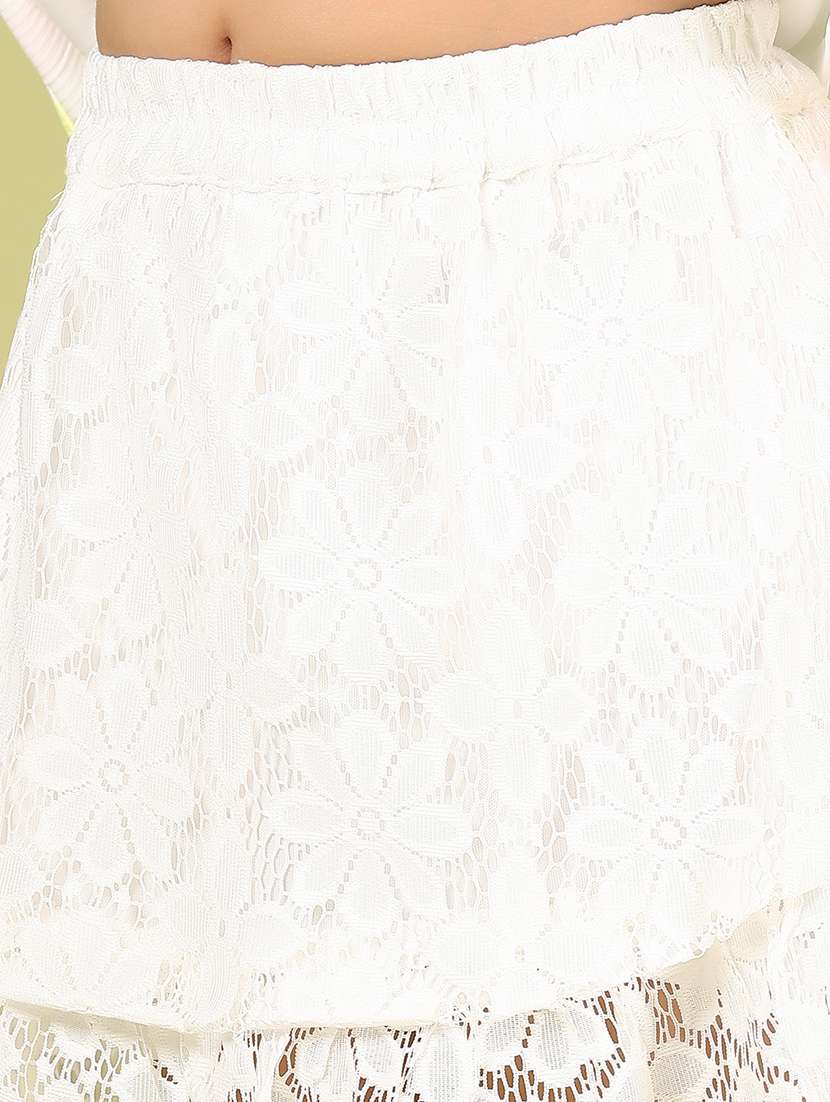 girls striped square neck top & skirt set - 21784634 - Standard Image - 4