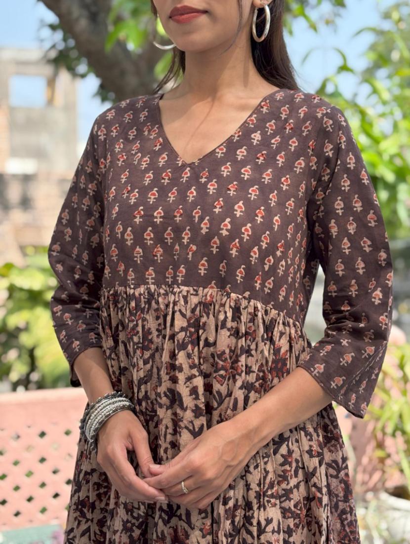women printed fit & flare ethnic dress - 21784932 - Standard Image - 6
