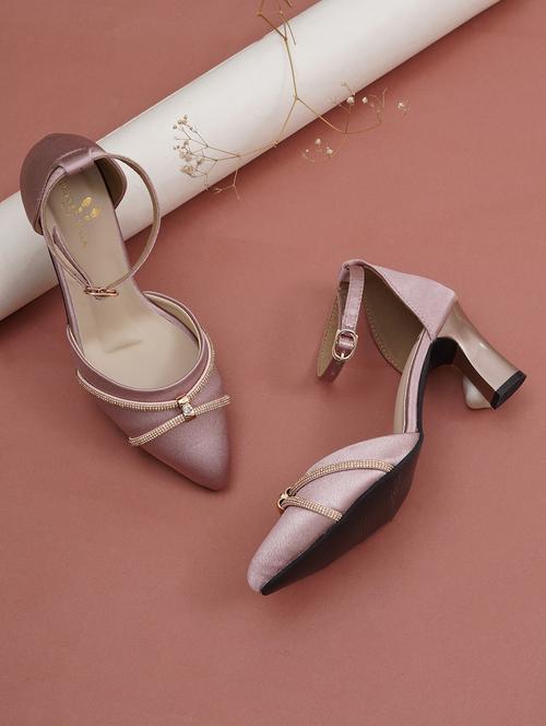 women embellished ankle strap pointed sandal - 21784977 - Standard Image - 0