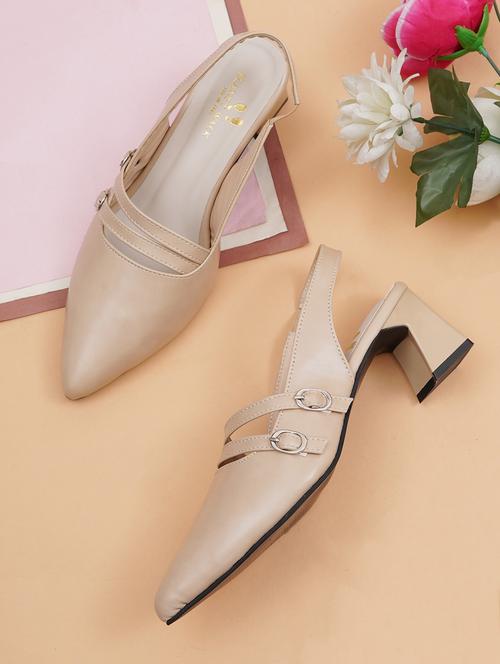 women beige back strap sandal - 21784981 -  Standard Image - 0