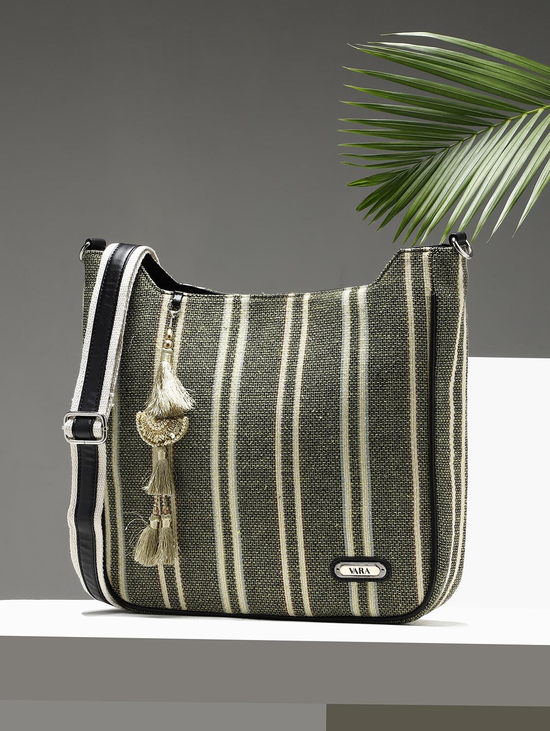 women green striped tote bag - 21784995 - Zoom Image - 0