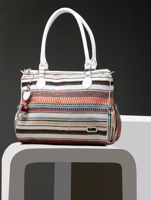 women white striped handbag - 21785001 - Standard Image - 0