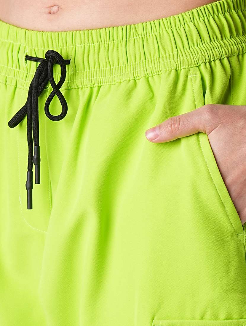 globus women neon green loose fit jogger - 21785143 -  Standard Image - 4