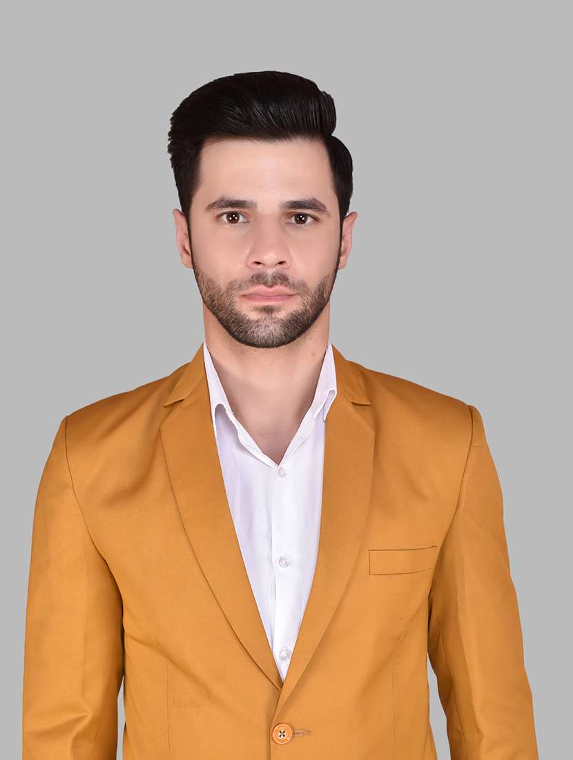 men long sleeves solid single breasted casual blazer - 21785881 - Standard Image - 4
