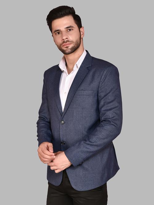men long sleeves solid single breasted casual blazer - 21785906 - Standard Image - 0