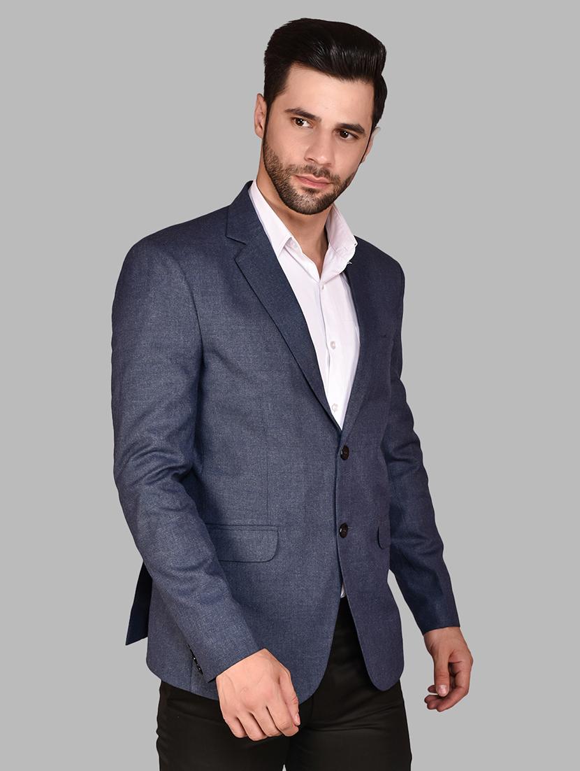 men long sleeves solid single breasted casual blazer - 21785906 - Standard Image - 1