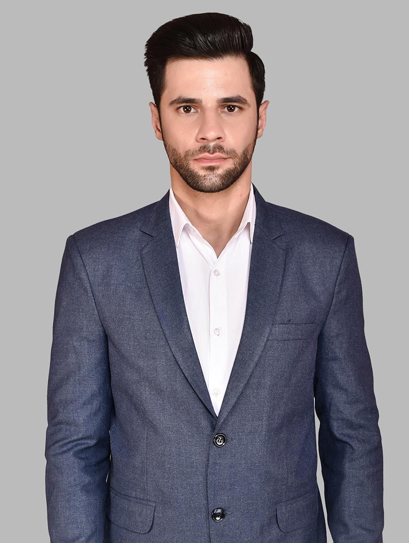 men long sleeves solid single breasted casual blazer - 21785906 - Standard Image - 4