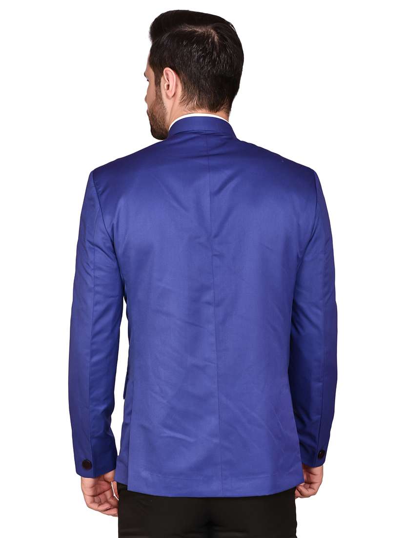 men solid long sleeve bandhgala blazer - 21785921 -  Standard Image - 1