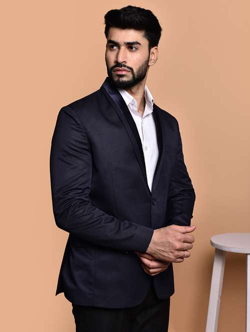 men long sleeves solid single breasted casual blazer - 21785961 -  Standard Image - 0