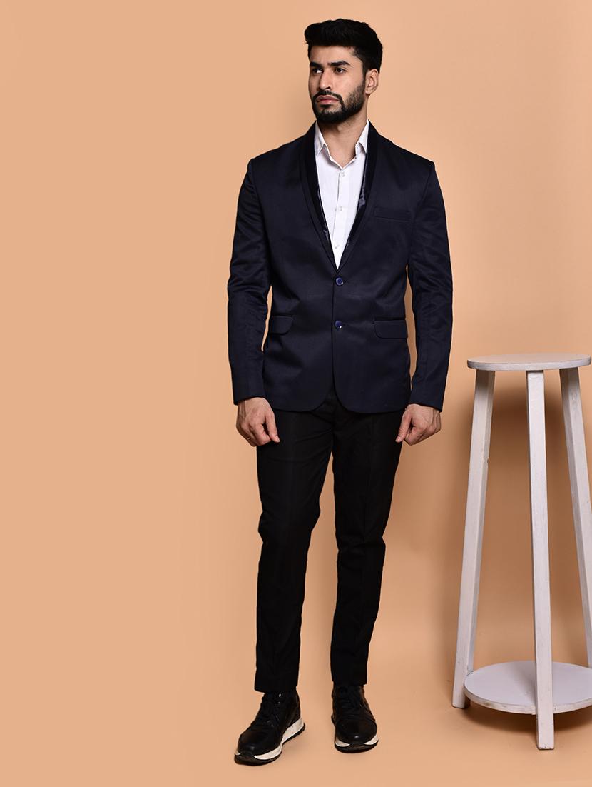 men long sleeves solid single breasted casual blazer - 21785961 - Standard Image - 4