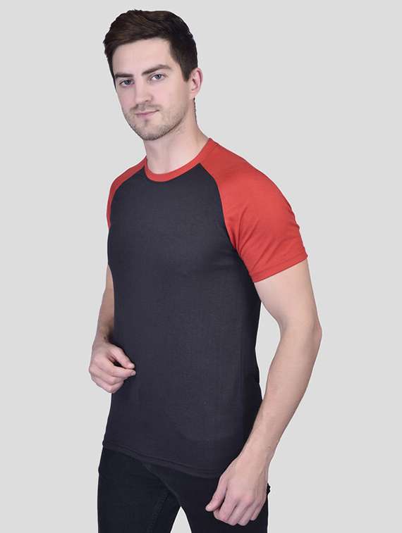 men short sleeves color block t-shirt - 21786372 -  Standard Image - 1