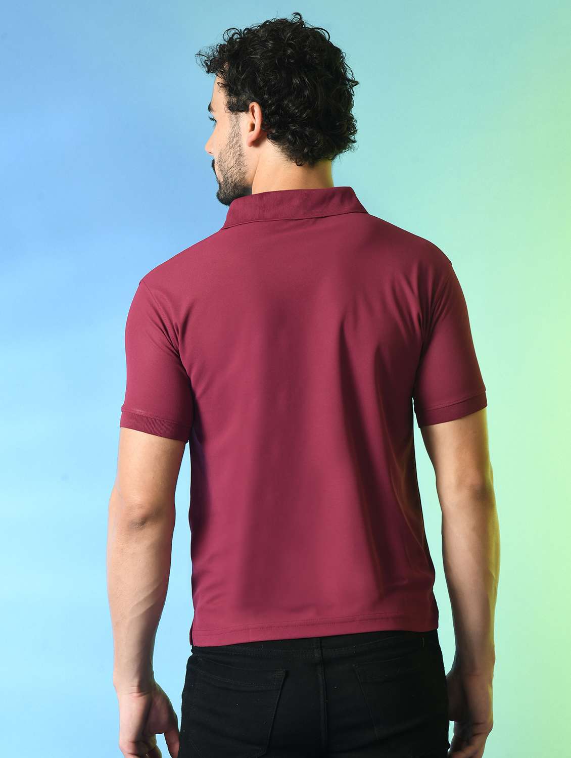 men short sleeves plain polo t-shirt - 21786392 -  Standard Image - 1