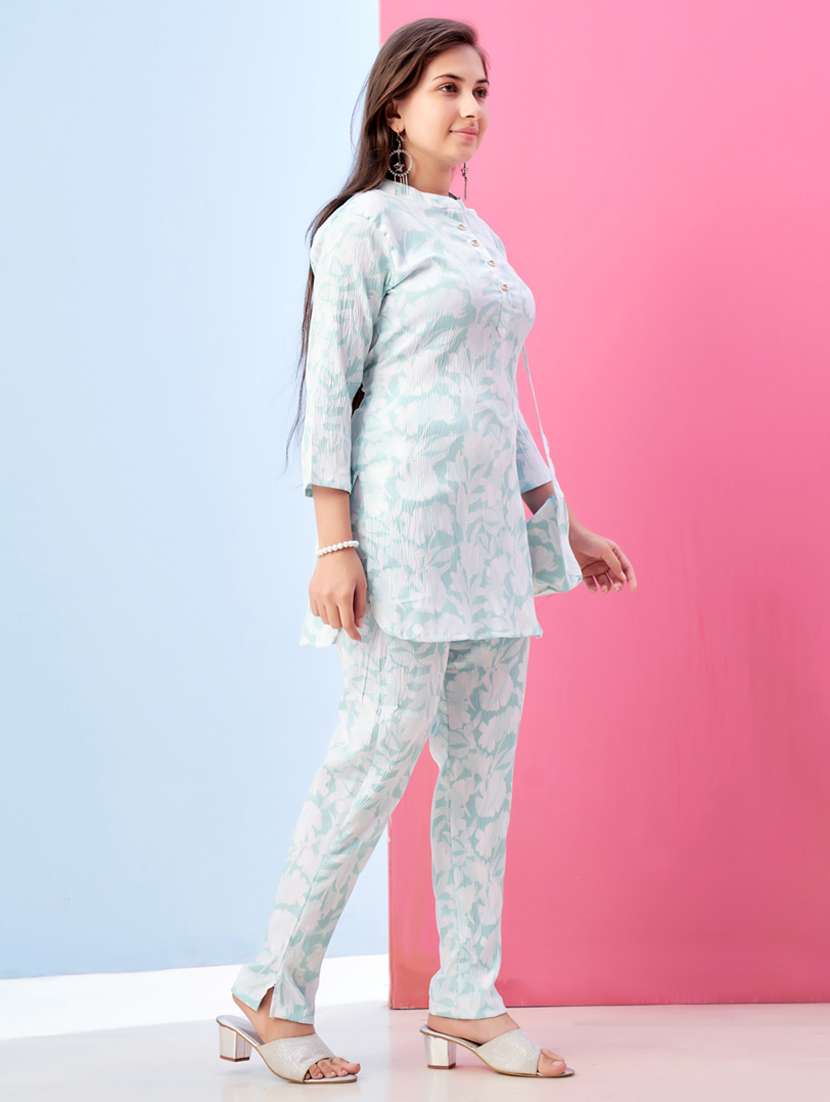 girls floral printed top & trouser co-ords set - 21786417 -  Standard Image - 1