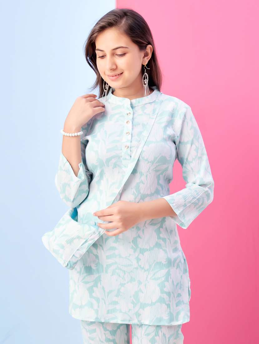 girls floral printed top & trouser co-ords set - 21786417 - Standard Image - 4