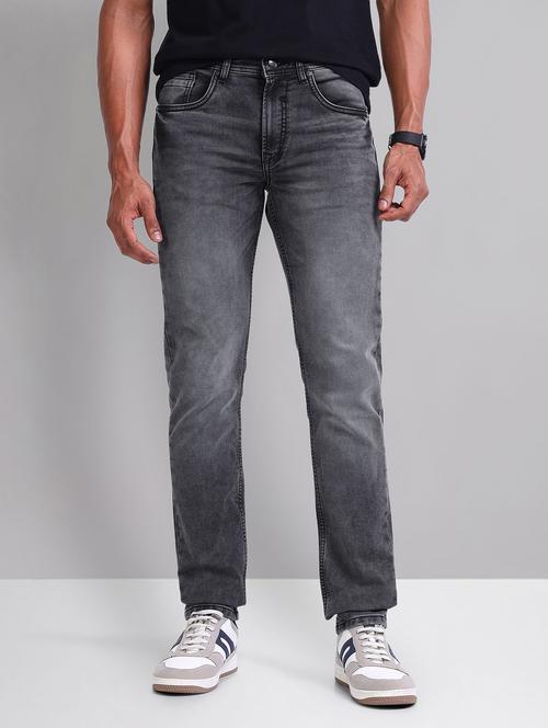 men mid rise washed jeans - 21786618 -  Standard Image - 0