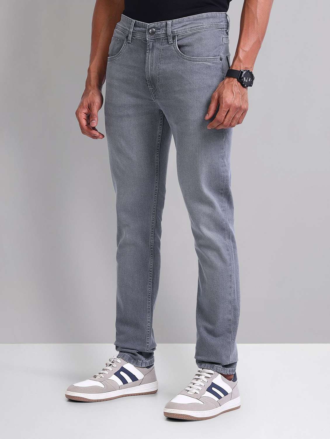 men mid rise washed jeans - 21786619 - Standard Image - 1
