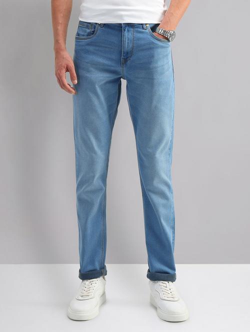 men mid rise plain jeans - 21786621 -  Standard Image - 0