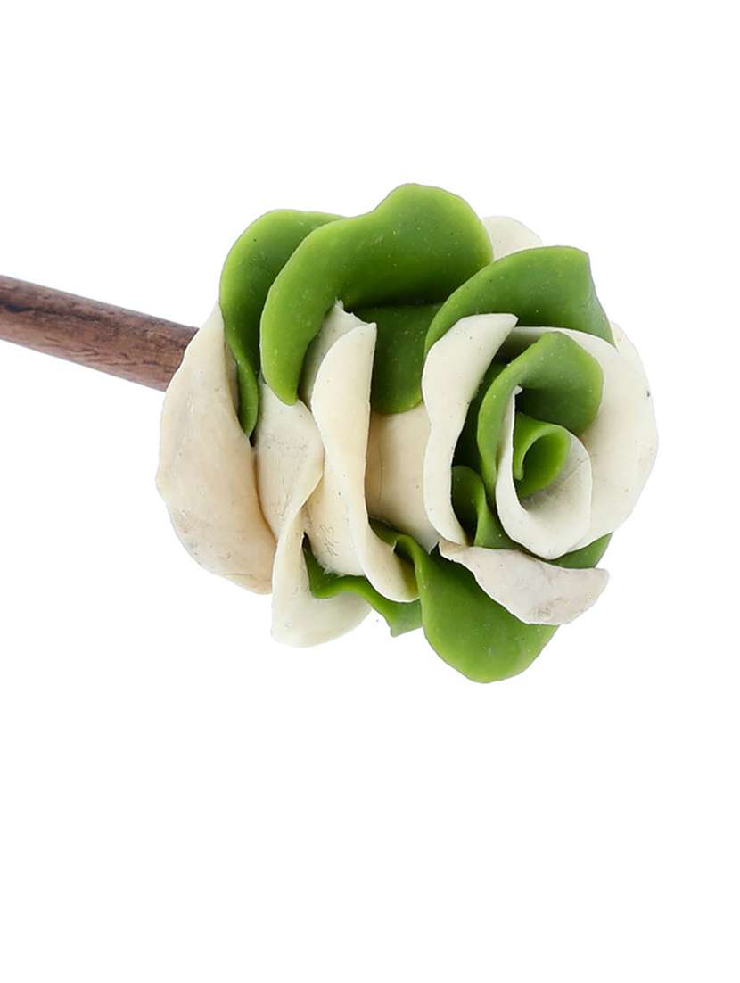 women handmade rose flower juda stick - 21787328 -  Standard Image - 1