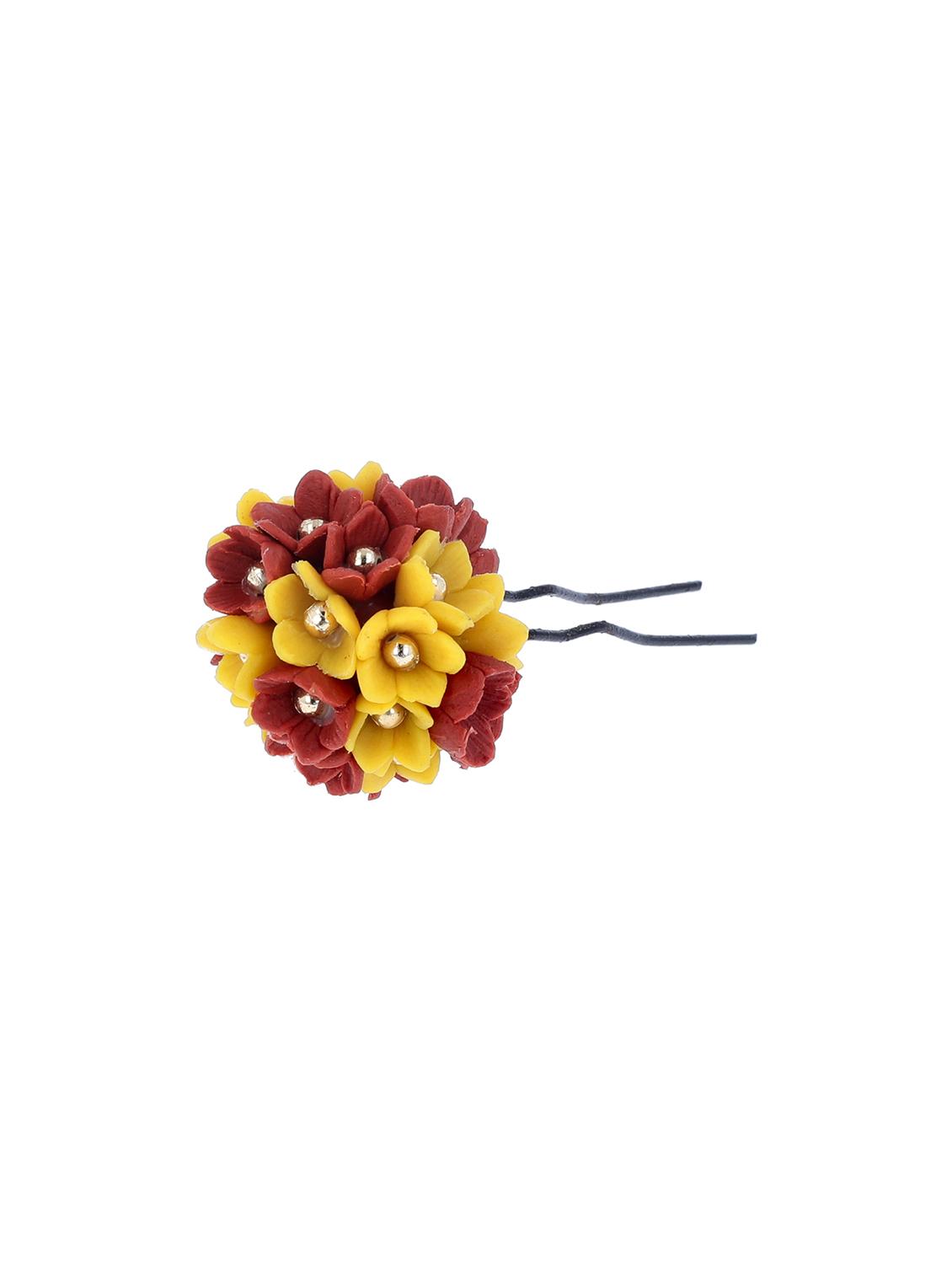 women handmade rose flower juda pin - 21787347 -  Standard Image - 1