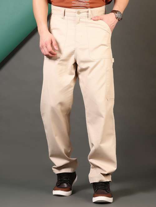 men mid rise solid cargo - 21787367 -  Standard Image - 0