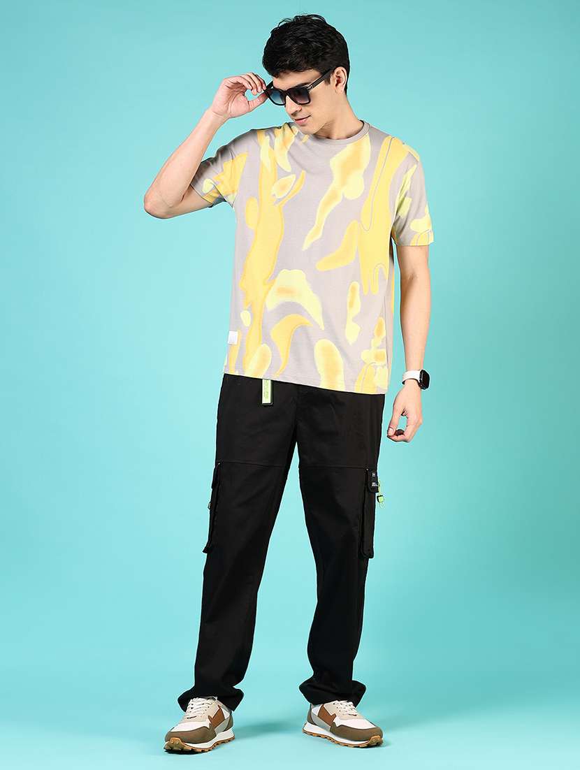 men mid rise solid cargo - 21787369 - Standard Image - 4