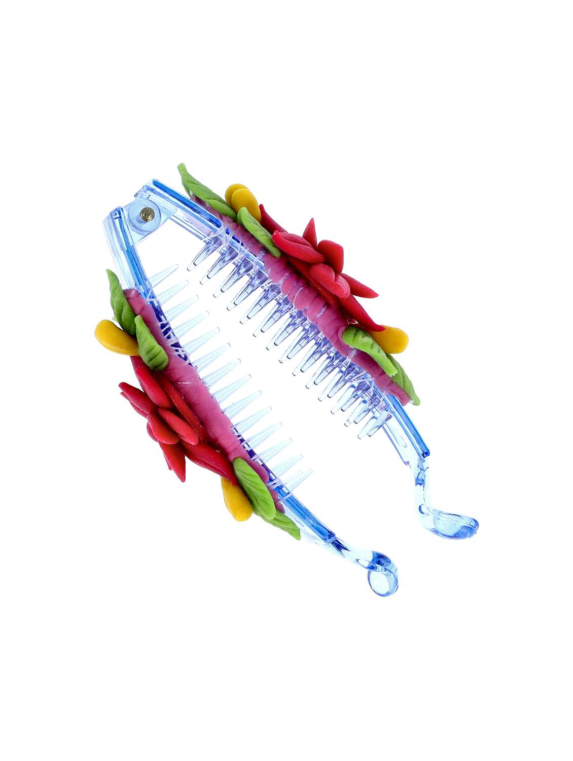 women handmade rose flower banana clip - 21787420 -  Standard Image - 1