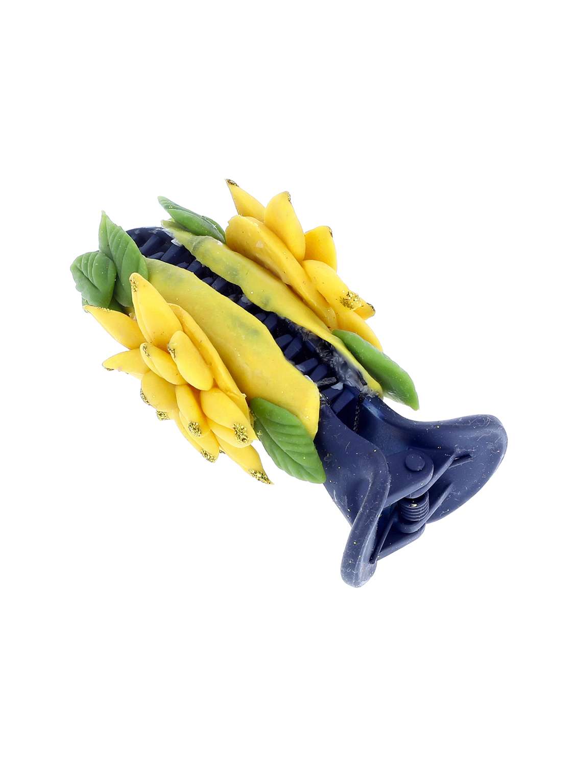 women handmade rose flower banana clip - 21787431 -  Standard Image - 1