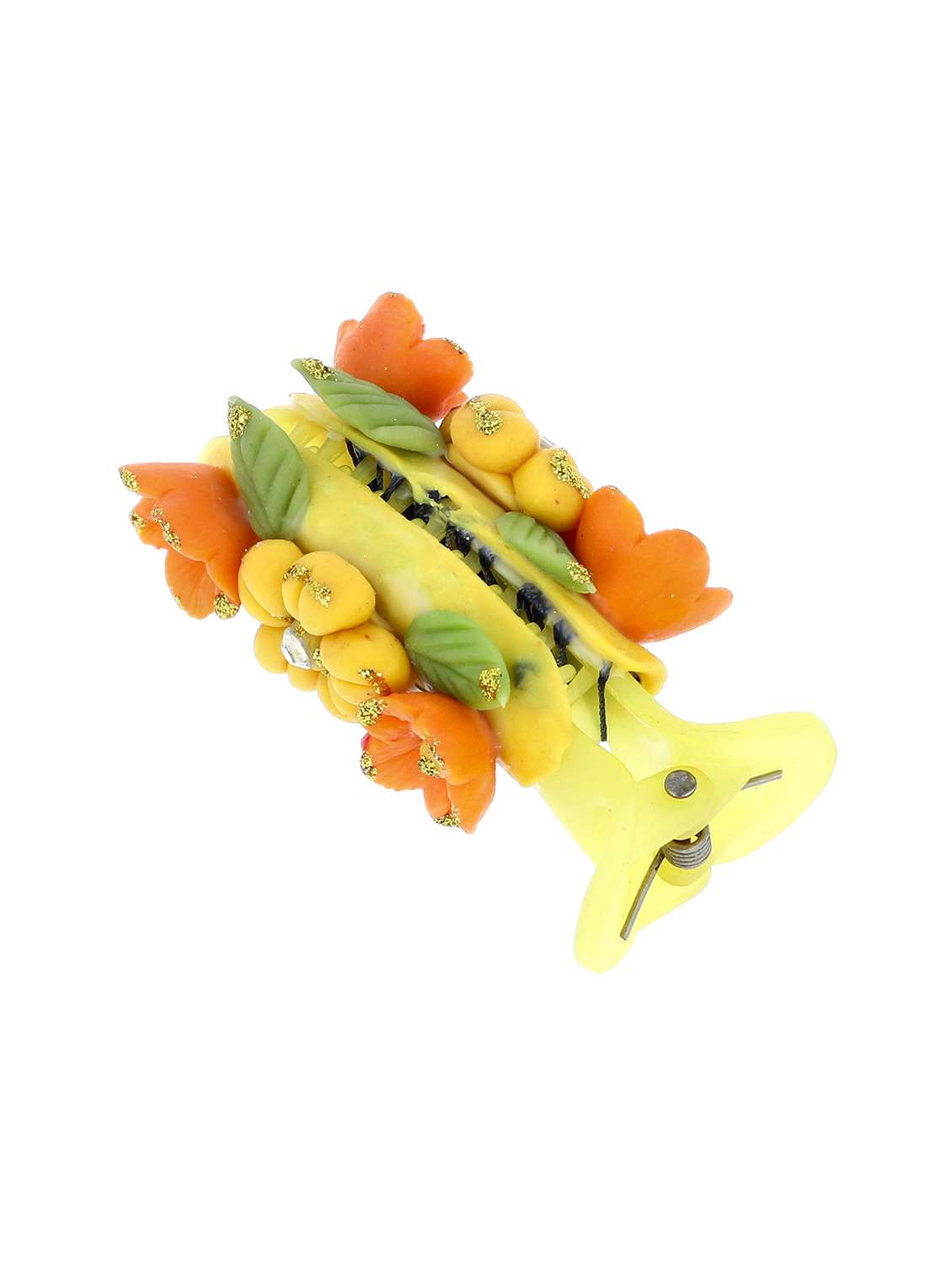 women handmade rose flower banana clip - 21787434 -  Standard Image - 1