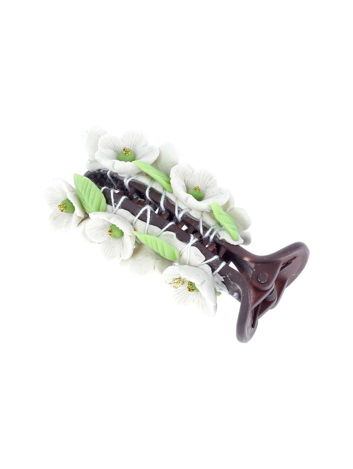 women handmade rose flower banana clip - 21787438 -  Standard Image - 1