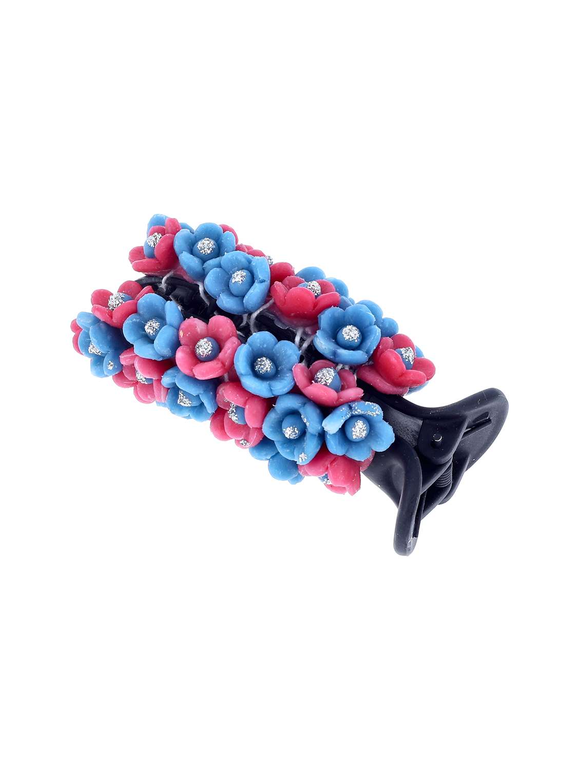 women handmade rose flower banana clip - 21787443 -  Standard Image - 1