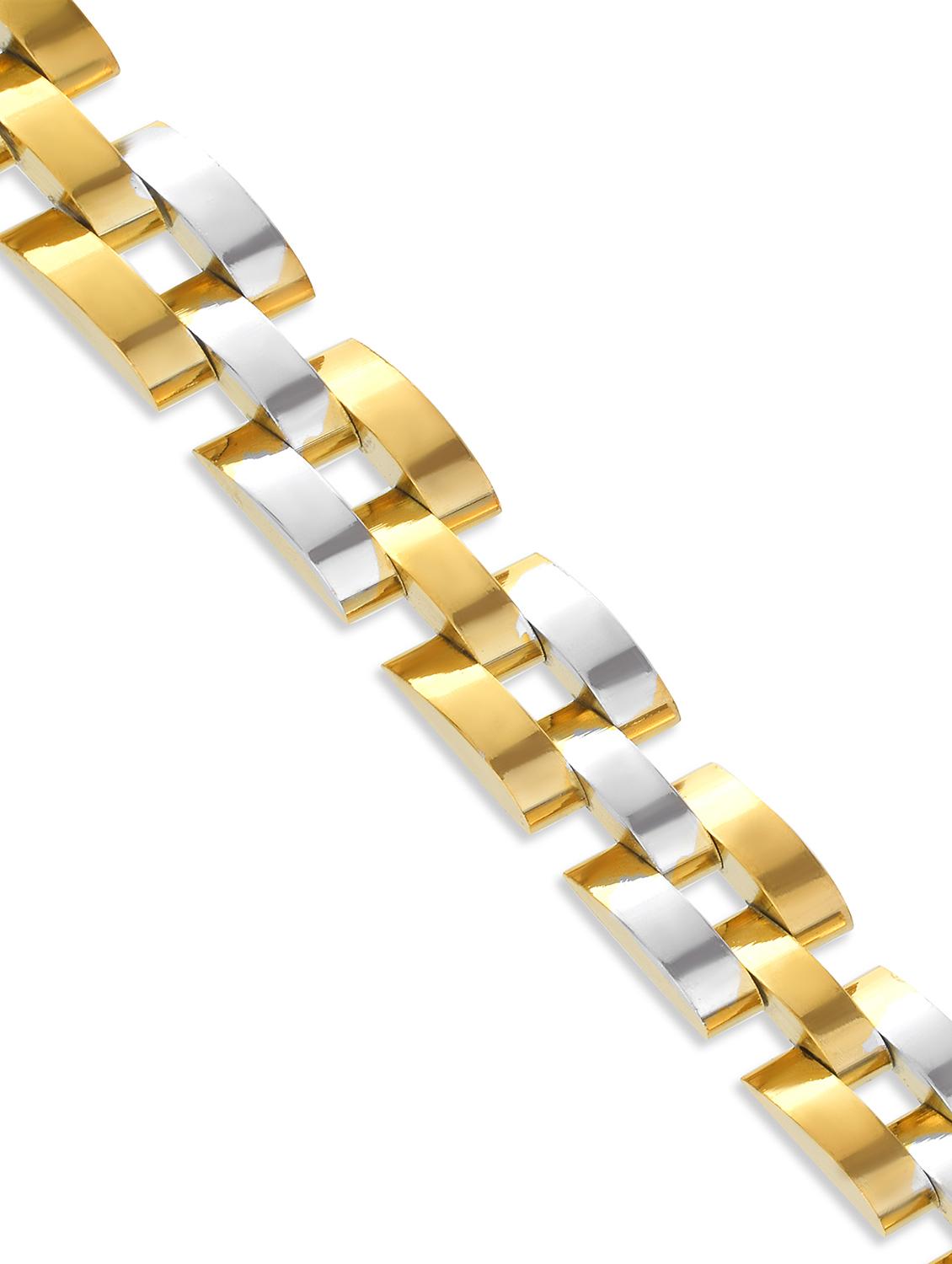 men gold brass bracelet - 21787446 - Standard Image - 1
