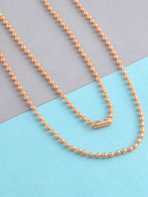 brown brass chain necklace - 21788831 -  Standard Image - 0