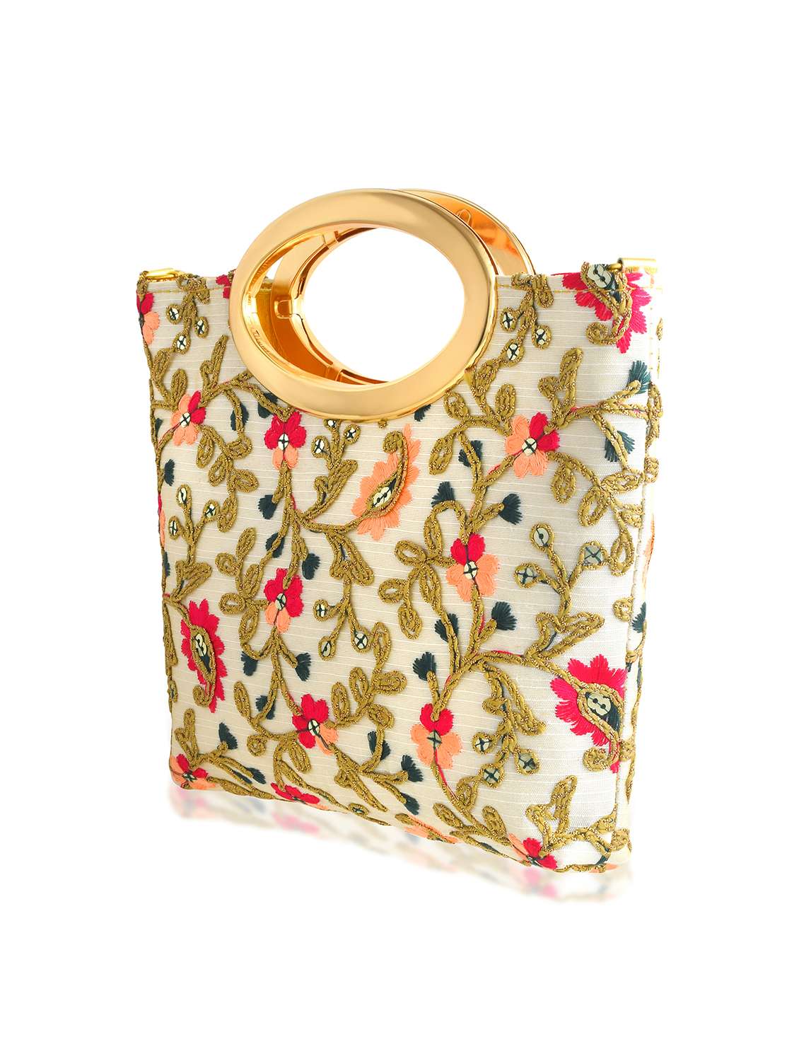 women off white embroidered sling bag - 21788835 -  Standard Image - 1