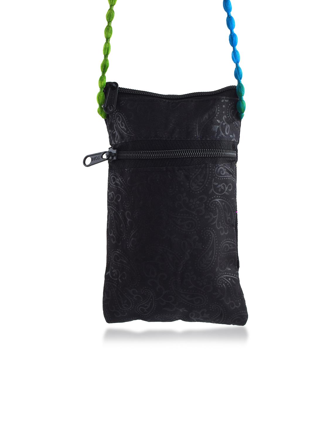 women black embroidered sling bag - 21788838 - Standard Image - 1