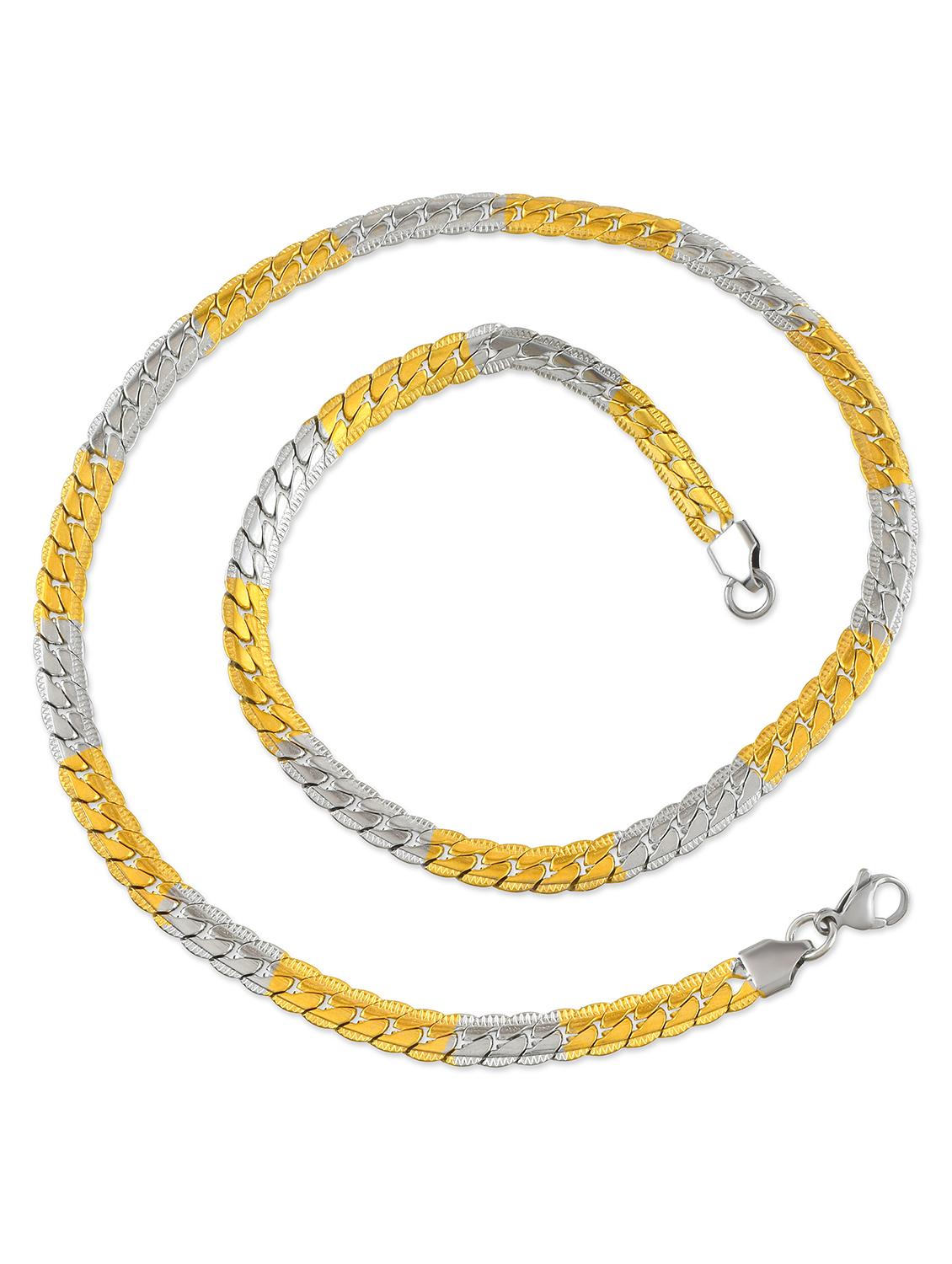 gold brass chain necklace - 21788858 - Standard Image - 1