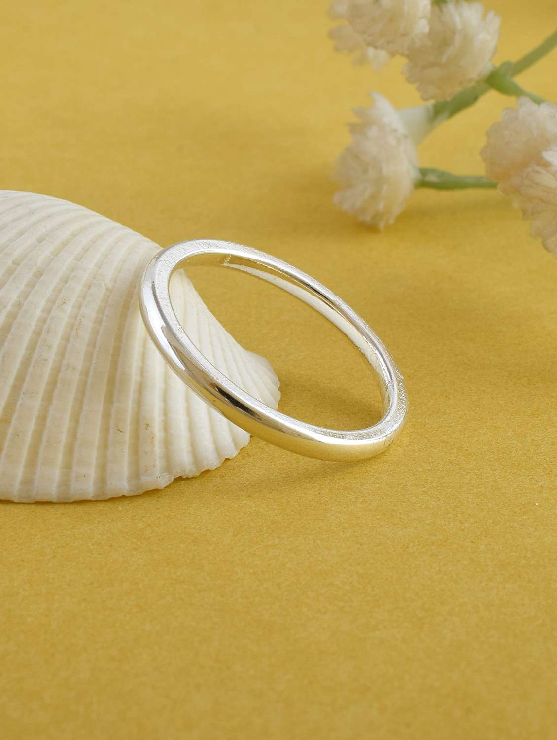 silver brass finger  ring