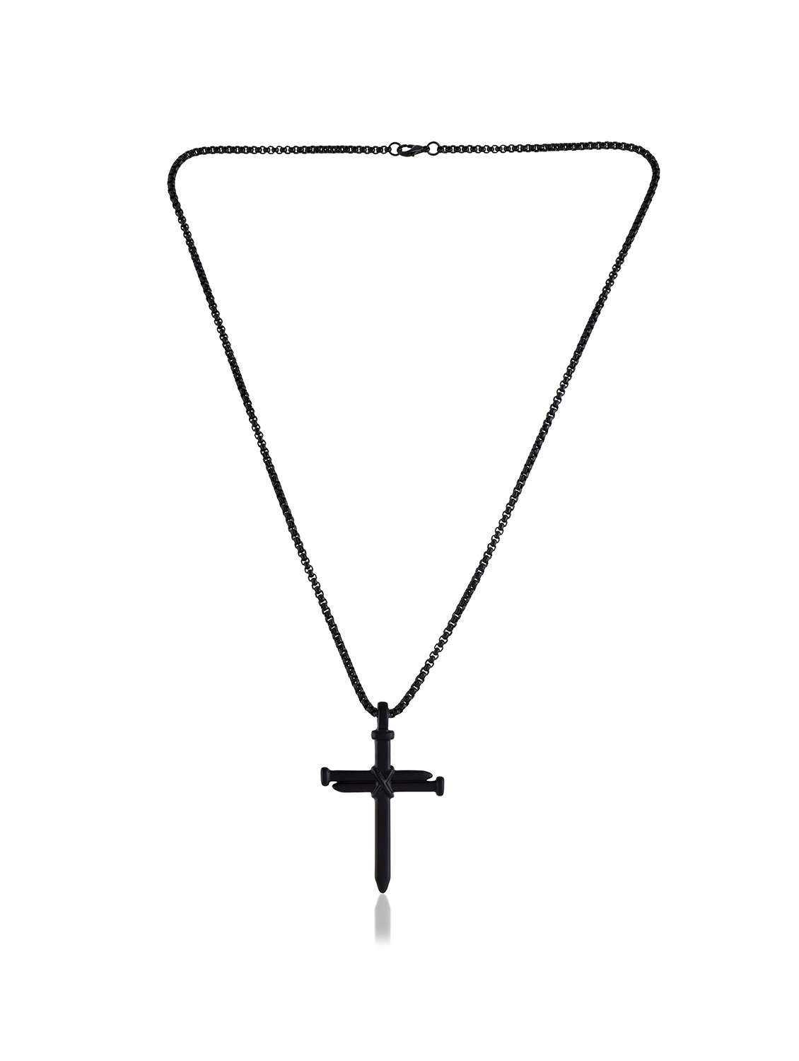 men black cross brass pendant - 21788869 -  Standard Image - 1