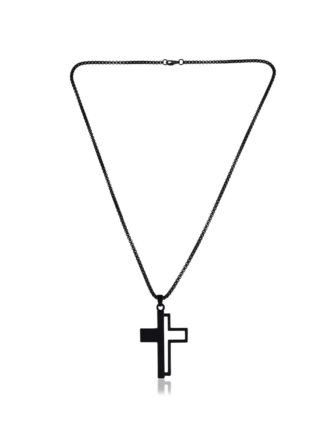 men black cross brass pendant - 21788870 -  Standard Image - 1