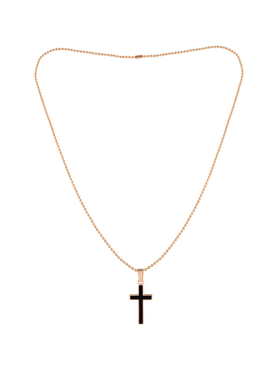 men brown cross brass pendant - 21788871 -  Standard Image - 1