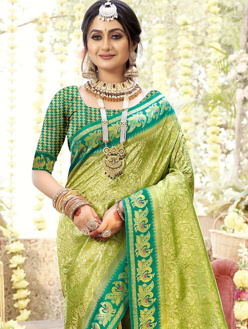 women self design banarasi festive wear saree with blouse - 21789616 -  Standard Image - 1