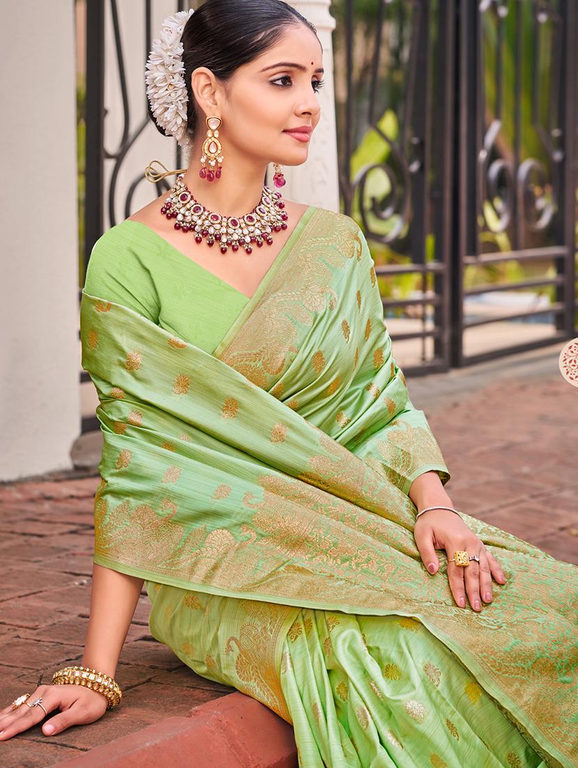 women self design banarasi festive wear saree with blouse - 21789621 - Standard Image - 1