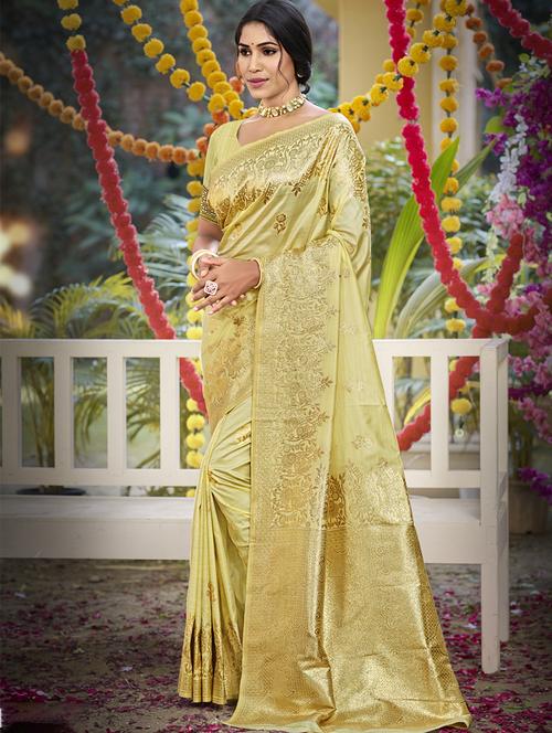 women self design banarasi festive wear saree with blouse - 21789629 - Standard Image - 0