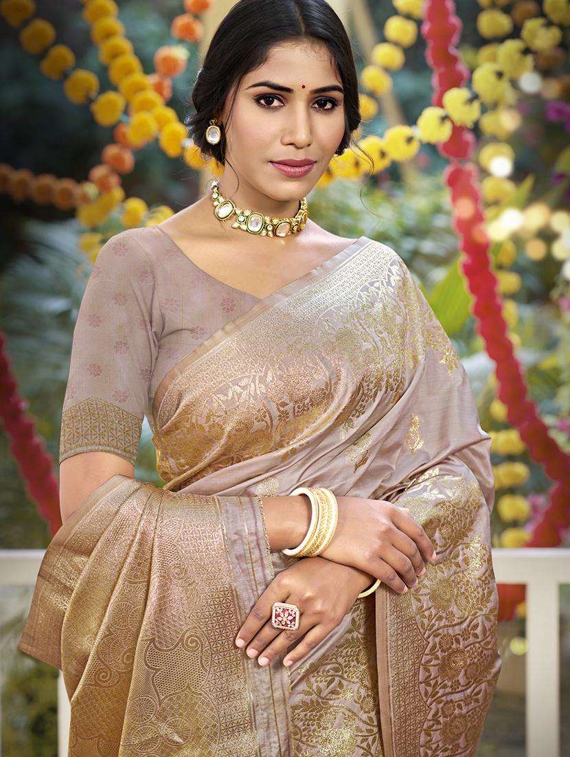women self design banarasi festive wear saree with blouse - 21789632 -  Standard Image - 1