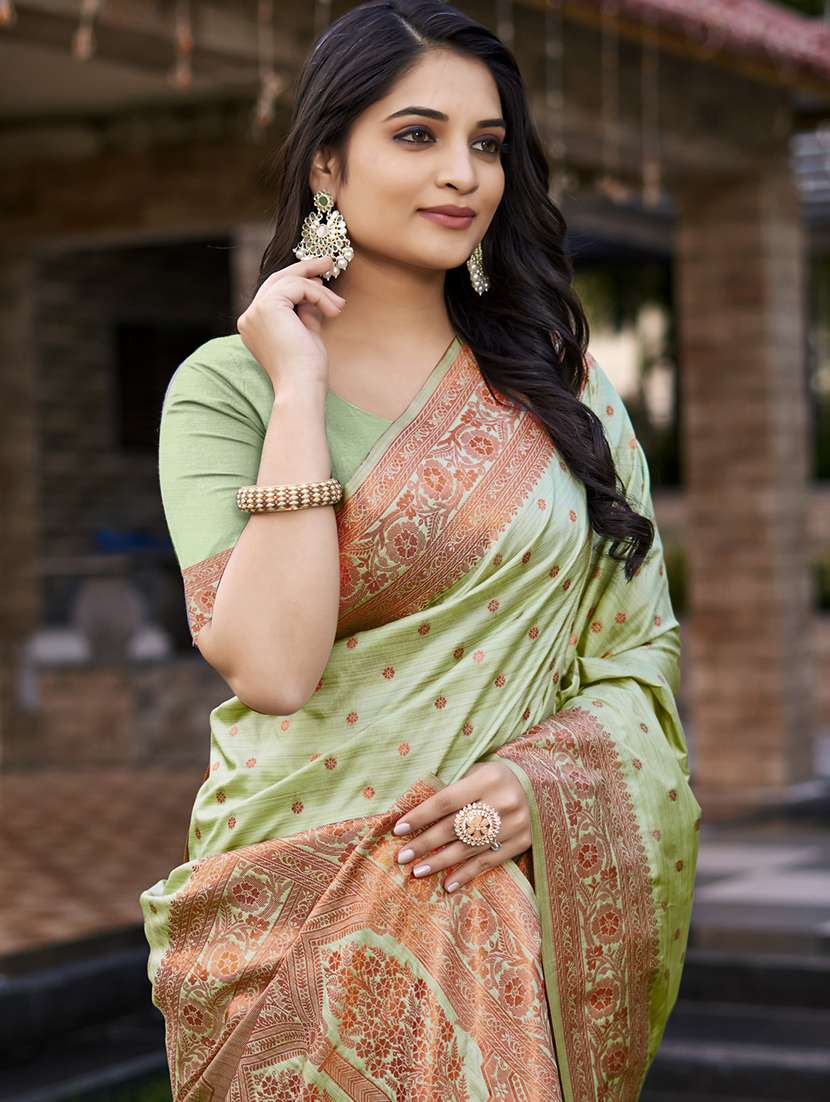 women self design banarasi festive wear saree with blouse - 21789634 -  Standard Image - 1