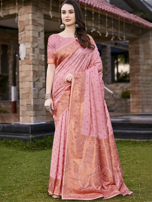 women self design banarasi festive wear saree with blouse - 21789635 - Standard Image - 0