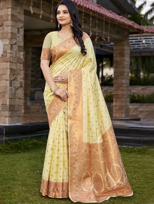women self design banarasi festive wear saree with blouse - 21789636 - Standard Image - 0