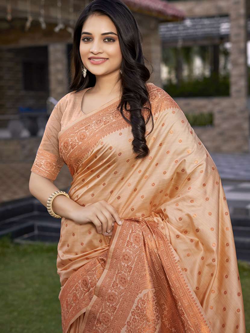 women self design banarasi festive wear saree with blouse - 21789638 -  Standard Image - 1