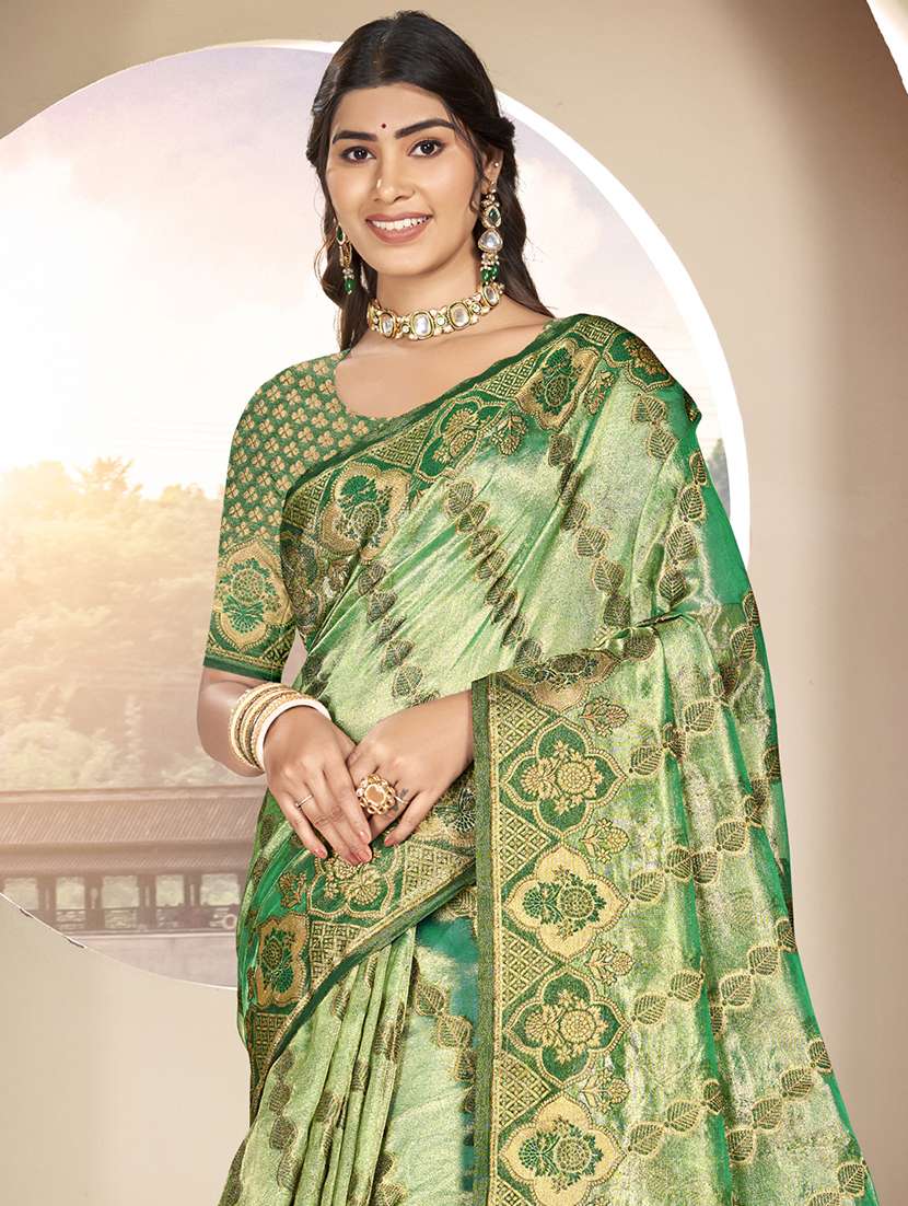 women self design banarasi festive wear saree with blouse - 21789645 - Standard Image - 1