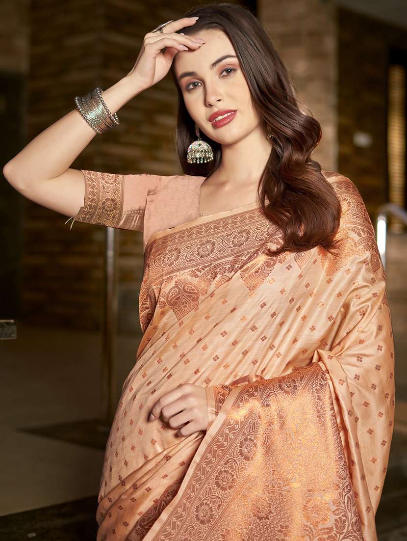 women self design banarasi festive wear saree with blouse - 21789655 -  Standard Image - 1